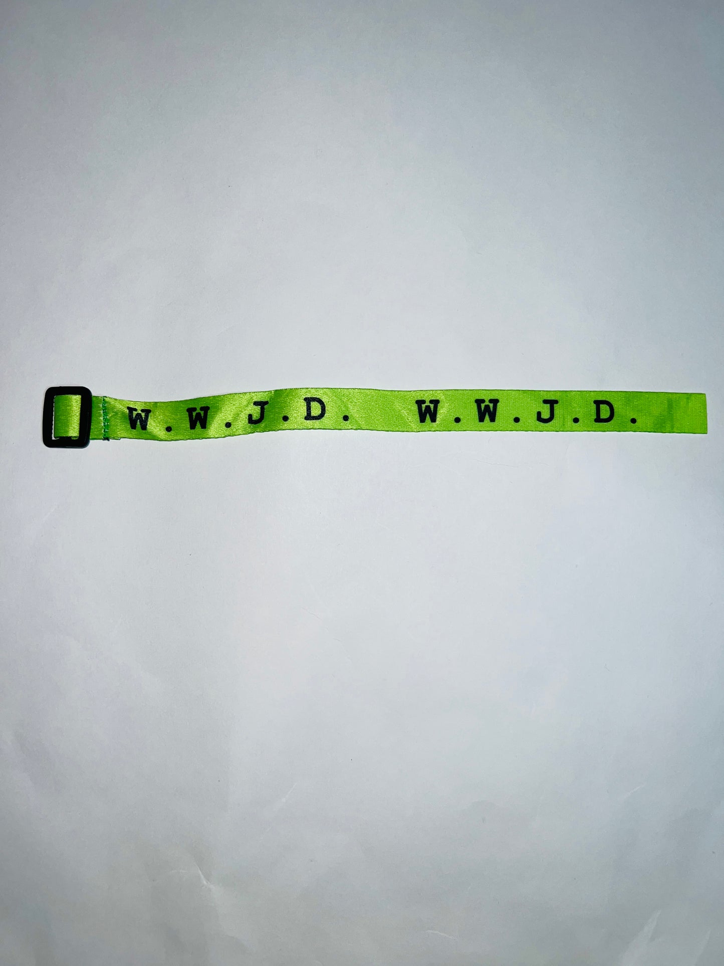 WWJD Webbing Spring Colored Bracelets