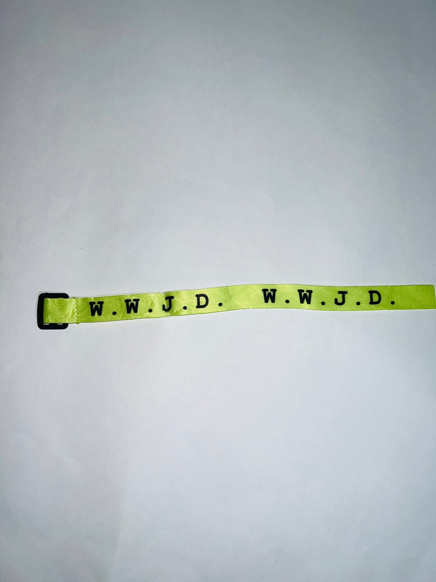 WWJD Webbing Spring Colored Bracelets