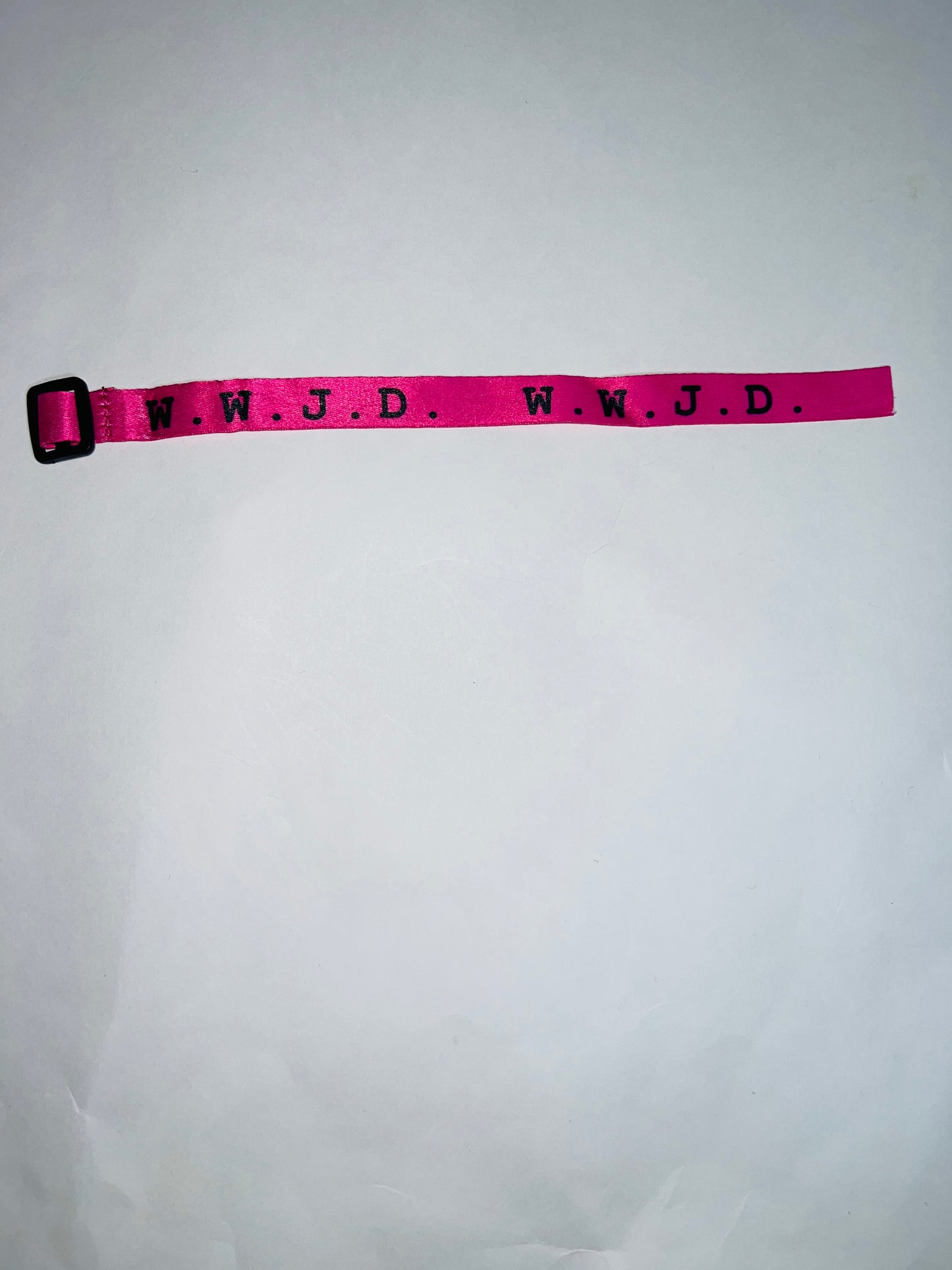 WWJD Webbing Spring Colored Bracelets