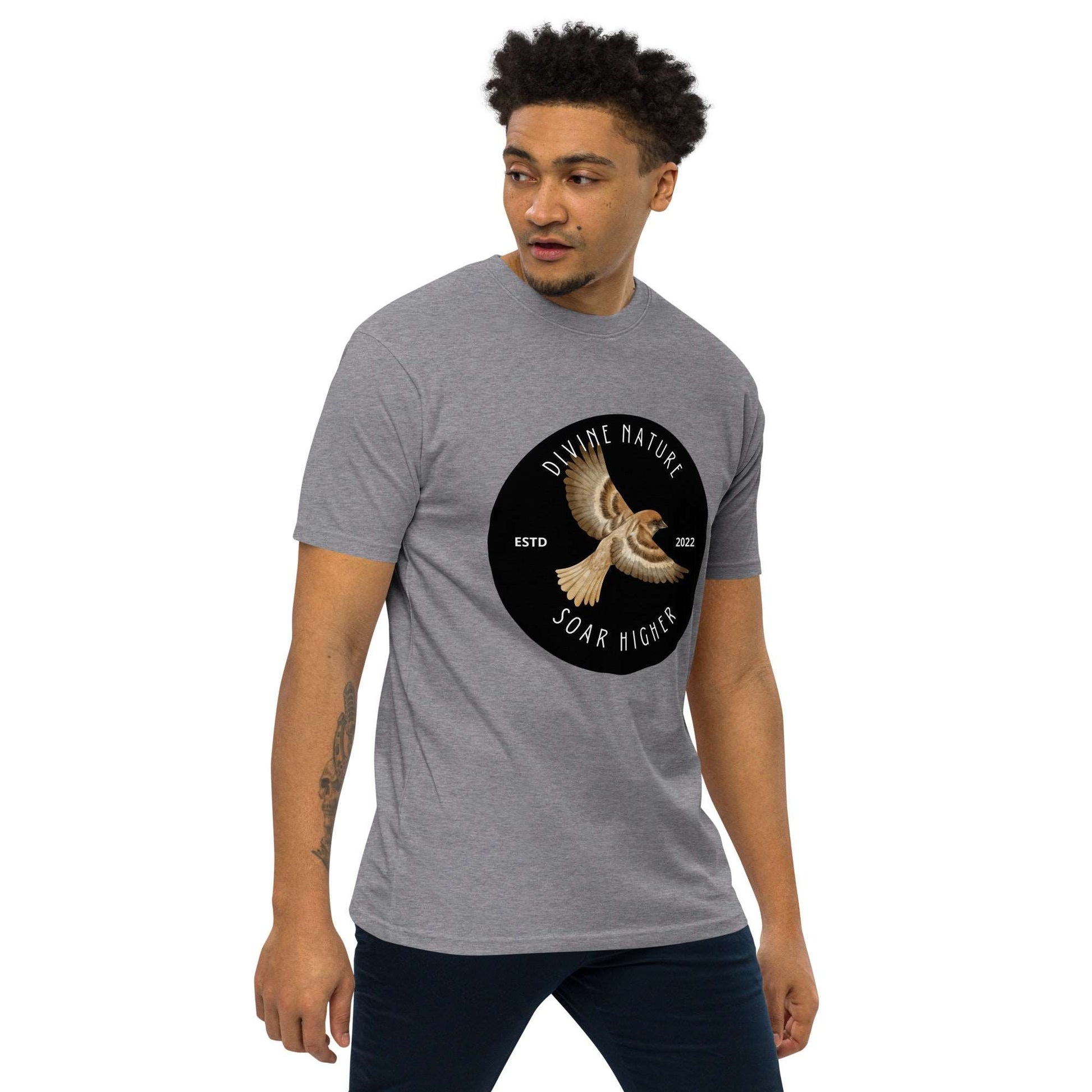 Men’s premium heavyweight tee - Divine Nature Clothing