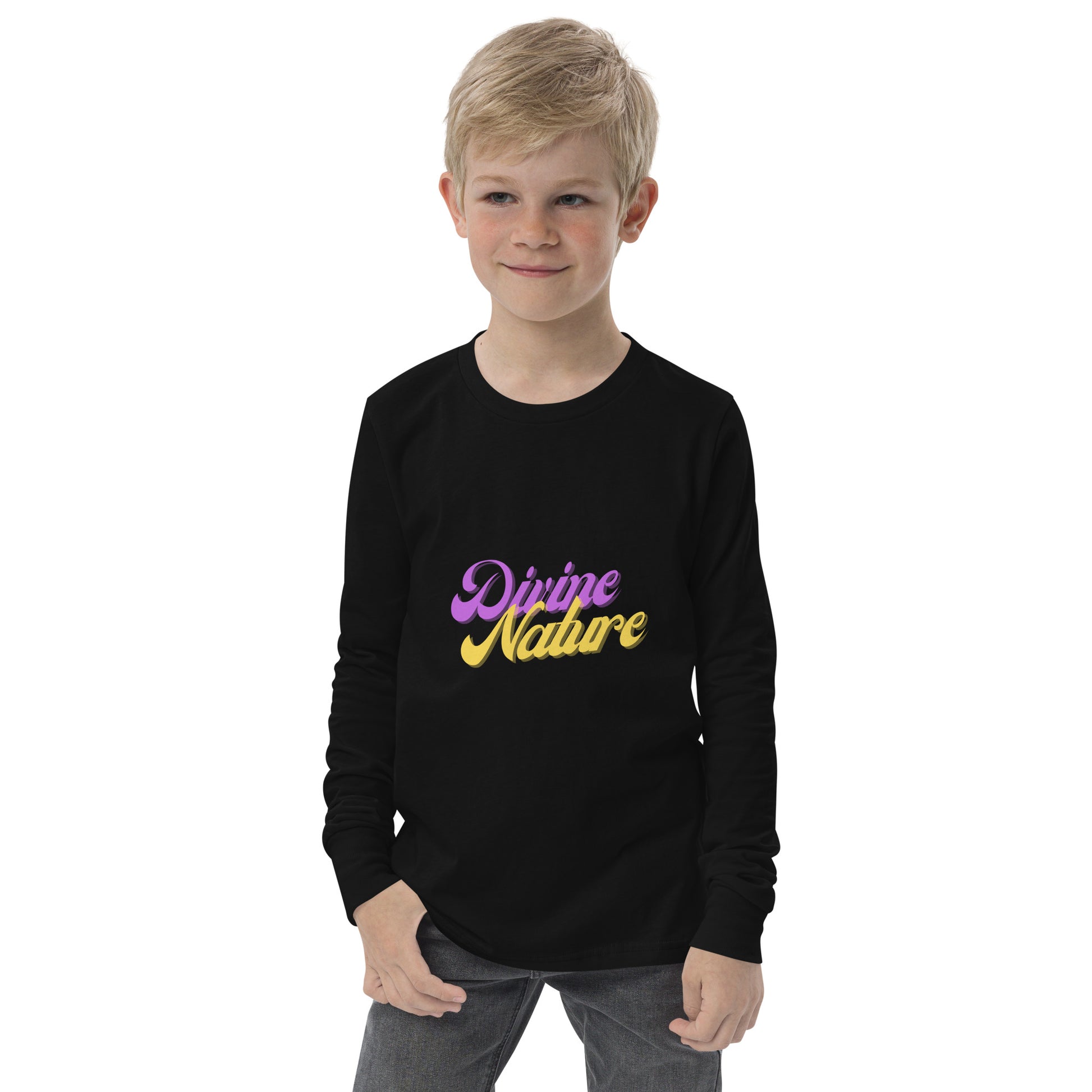 Unisex Divine Nature PY Kids Long Sleeve Tee - Divine Nature Clothing